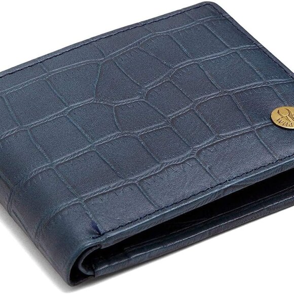 RFID Protected Genuine Leather Wallet for Men Slim Compact with Multiple Slots - Picture 1 of 8